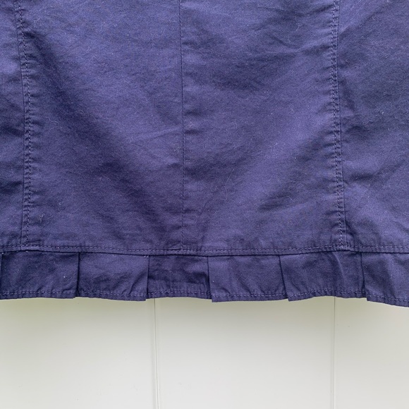 Loft Navy Jacket with ruffle trimmed accent - Picture 4 of 5